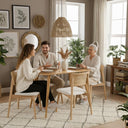Solid Wood Dining Table Sets – 2–6 Seater, Free Shipping