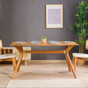 Modern Rectangle Dining Table with Butterfly Legs