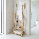 Freestanding Bamboo Garment Rack