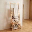 Freestanding Bamboo Garment Rack