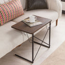 C-Shaped Wide Table with Metal Legs