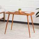 Modern Rectangle Solid Pine Dining Table with Rounded Edges