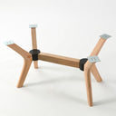 rectangle coffee table base 4 legs, wood coffee table base for glass top 13
