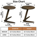 Slide-Under Wooden C Table