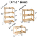 Montessori toy storage shelf, kids freestanding bookshelf 14