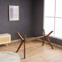 Solid Wood Rectangle Dining Butterfly Table Base 4-Legs