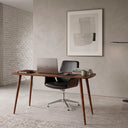 Minimalist Birch Plywood Home Office Desk with Rounded Edges
