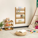Montessori toy storage shelf, kids freestanding bookshelf 17