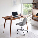 Minimalist Birch Plywood Home Office Desk with Rounded Edges