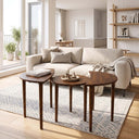 Solid Wood Round Nesting Coffee Table