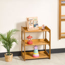 Montessori toy storage shelf, kids freestanding bookshelf 19