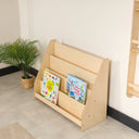 Freestanding Montessori Bookshelf, Handcrafted Wooden Kids Book Display Shelf 16