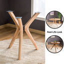 Solid Wood Round Dining Butterfly Table Base 3-Legs
