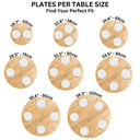 Solid Oak Round Dining Table with Wooden Tulip Leg