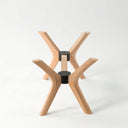 rectangle coffee table base 4 legs, wood coffee table base for glass top 18