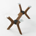 rectangle coffee table base 4 legs, wood coffee table base for glass top