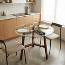 Solid Wood Pyramid Table Base