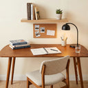 Minimalist Birch Plywood Home Office Desk with Rounded Edges