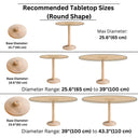 Solid Wood Tulip Pedestal Table Base