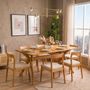 Rustic Rectangle Dining Table with Butterfly Pedestal Legs