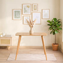 Solid Oak Oval Edged Rectangle Dining Table