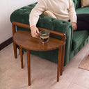 Solid Wood Round Nesting Coffee Table