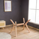Solid Wood Rectangle Dining Butterfly Table Base 4-Legs