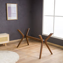 Solid Wood Rectangle Dining Butterfly Table Base 4-Legs