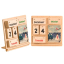 Montessori wooden calendar, wooden educational calendar for kids 