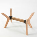 rectangle coffee table base 4 legs, wood coffee table base for glass top 11