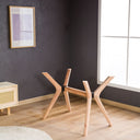 Solid Wood Rectangle Dining Butterfly Table Base 4-Legs