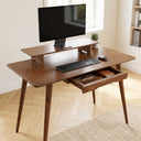 Wood Monitor Stand For Desk