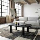 Oval Solid Wood Coffee Table