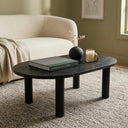 Oval Solid Wood Coffee Table