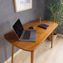 Curved Desk with Drawer – Handcrafted Rounded Edge Home Office Desk in Birch Plywood 7