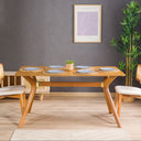 Modern Rectangle Dining Table with Butterfly Legs