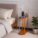Solid Wood Oval Side Table
