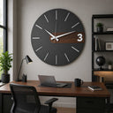 Noir Modern Wall Clock