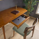 Curved Desk with Drawer – Handcrafted Rounded Edge Home Office Desk in Birch Plywood 4