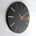 Noir Modern Wall Clock