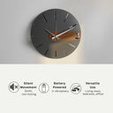 Noir Modern Wall Clock