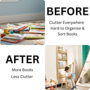 wall mounted Montessori bookshelf, kids floating bookshelf 4