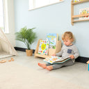 Freestanding Montessori Bookshelf, Handcrafted Wooden Kids Book Display Shelf 5