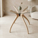 Curvella Glass Round Dining Table – 4-Leg