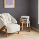 Talia Minimalist Low Stool (Set of 2)
