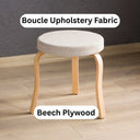 Talia Minimalist Low Stool (Set of 2)