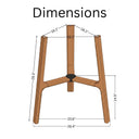 Pyramid Glass Round Dining Table