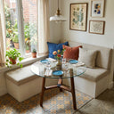 Pyramid Glass Round Dining Table