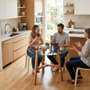 Pyramid Glass Round Dining Table