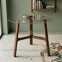 Pyramid Glass Round Dining Table
